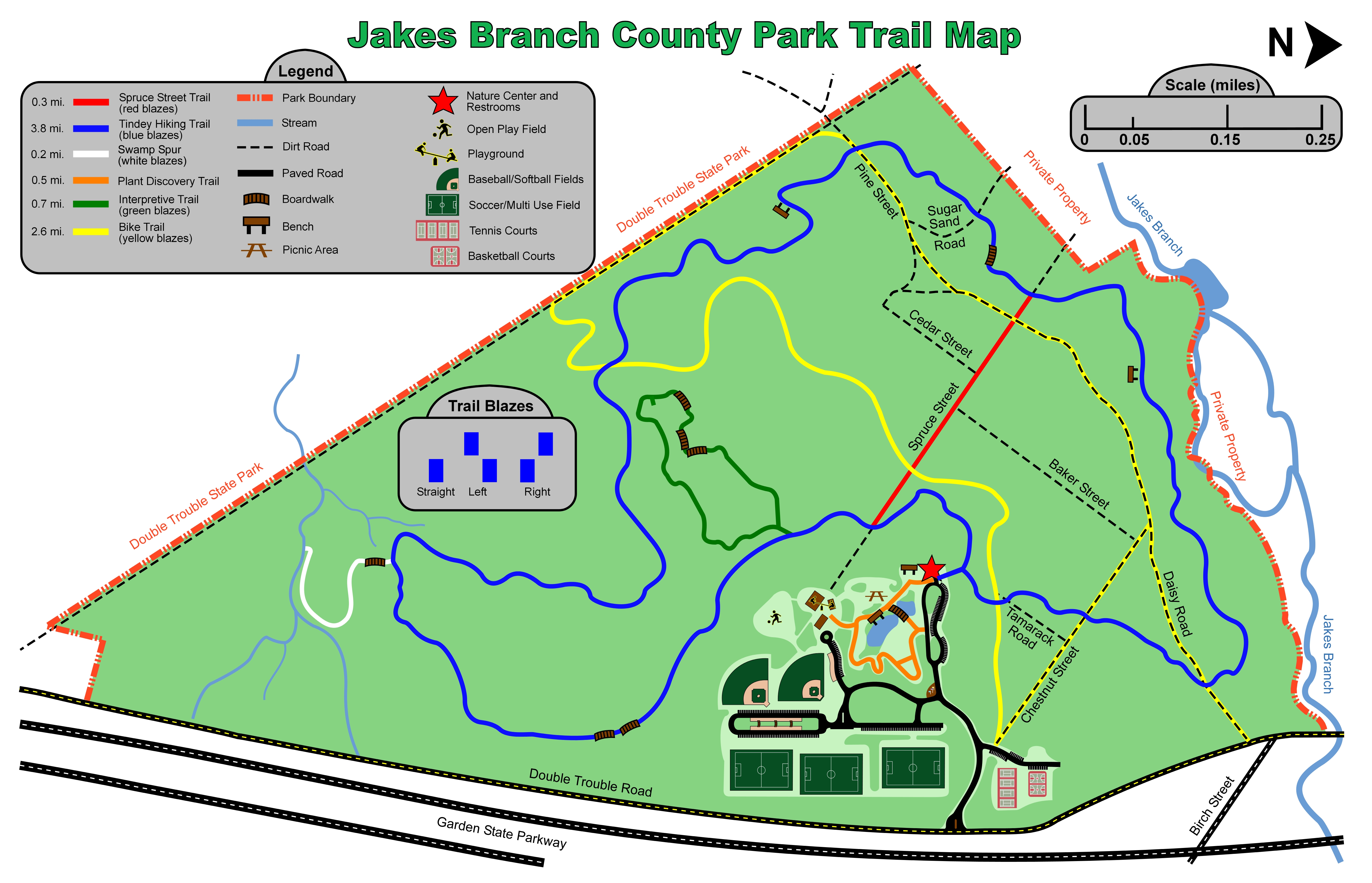 Cheesequake State Park Trail Map Nj Hiking Trail Maps Njhiking Com