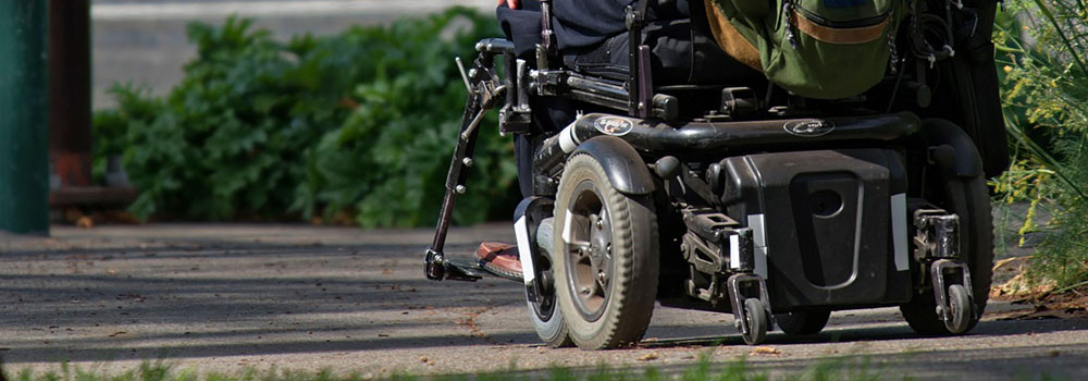 wheelchair closeup