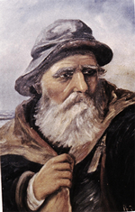 Captain Amos painting