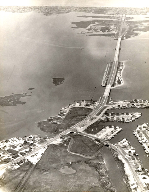 Ariel View of Long Beach Island Bridge and Causeway