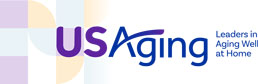 USAging Leaders in Aging Well at Home logo