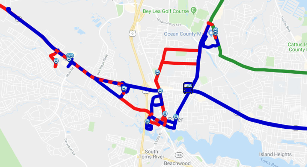 map of ocean county